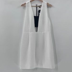 NWT Rag & Bone Izzy White Sleeveless Cutout Mini Dress Size 10